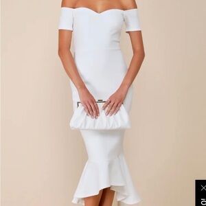 Elegant White Off-Shoulder Dress